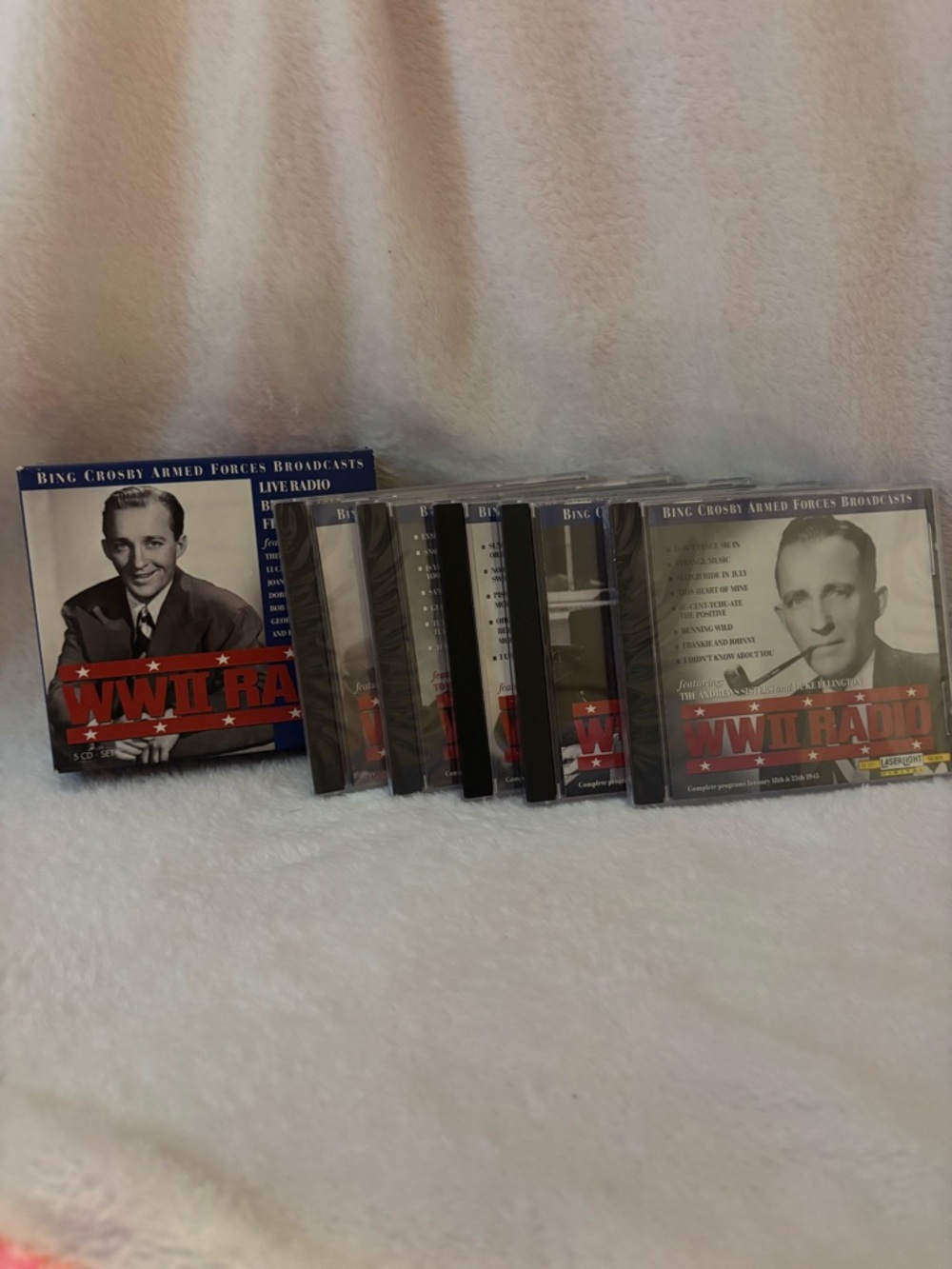 WWII Radio Bing Crosby Box Set - Red, Black, White
